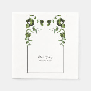 Rustische eucalyptus Leaves Wedding Servet