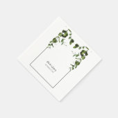 Rustische eucalyptus Leaves Wedding Servet (Hoek)