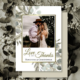 Rustische eucalyptus & pine Love & Bedankt Weddens