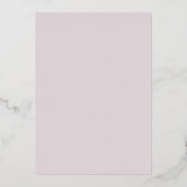 Rustische Eucalyptus Waterverf Blush Pink Weddensc Folie Uitnodiging (Achterkant)