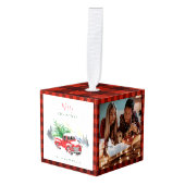 Rustische familie fotocollage Pset Decoratie (Voorkant hoekig)