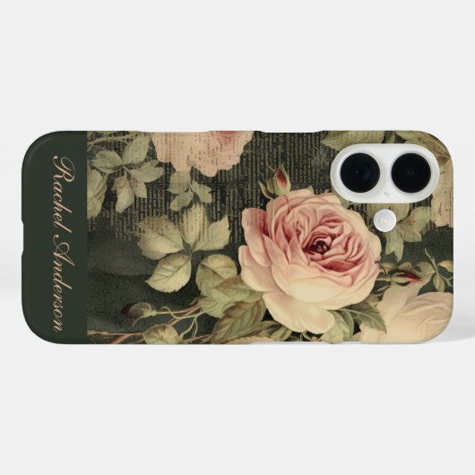 Rustische Floral Case-Mate iPhone Case (Achterkant (horizontaal))