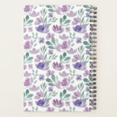 Rustische Floral over patroonbruiloft Planner (Achterkant)