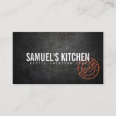  Rustische, gebundelde Logo Catering Visitekaartje (Voorkant)