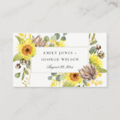 RUSTISCHE GESCHIKTE EUCALYPTUS PLACE-KAARTEN VISITEKAARTJE (Achterkant)