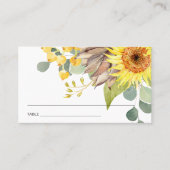 RUSTISCHE GESCHIKTE EUCALYPTUS PLACE-KAARTEN VISITEKAARTJE (Voorkant)