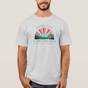 Rustische gezinshereniging in het buitengebergte t-shirt