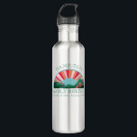 Rustische gezinshereniging in het buitengebergte waterfles<br><div class="desc">Met een kleurrijk berglandschap zijn deze waterflessen perfect voor je volgende familiehereniging. De details kunnen worden aangepast met behulp van de aanpassingsfunctie.</div>