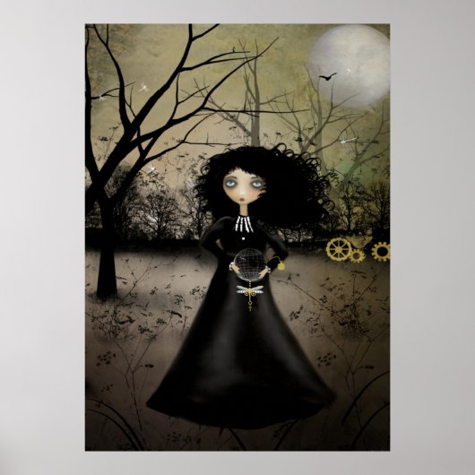 Rustische Gothic Steampunk Alchemy Art Poster (Voorkant)