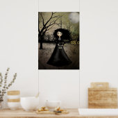 Rustische Gothic Steampunk Alchemy Art Poster (Keuken)