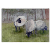 Rustische graasschapen snijplank (Voorkant)