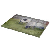 Rustische graasschapen snijplank (Hoek)