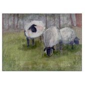 Rustische graasschapen snijplank (Voorkant)