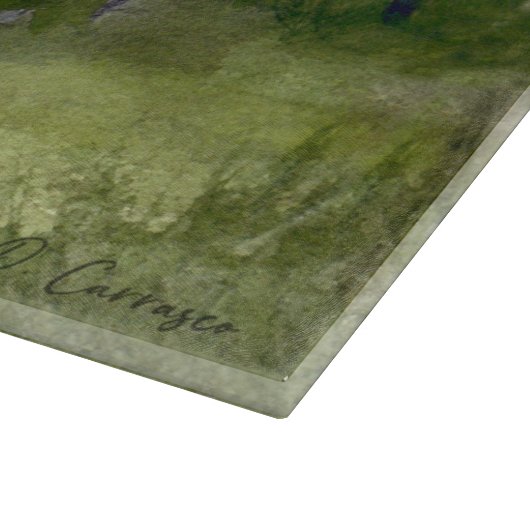 Rustische graasschapen snijplank (Hoek)