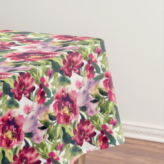 Rustische groene rozen met gebrande glanzen tafelkleed (Voorbeeld)