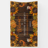 Rustische Herfst | Autumn Housewarming Welcome Ban Spandoek (Verticaal)