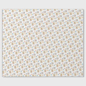 Rustische Herfst Autumn Leaves Cadeaupapier (Vlak)