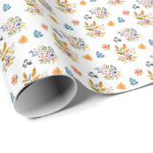 Rustische Herfst Autumn Leaves Cadeaupapier (Rol Hoek)