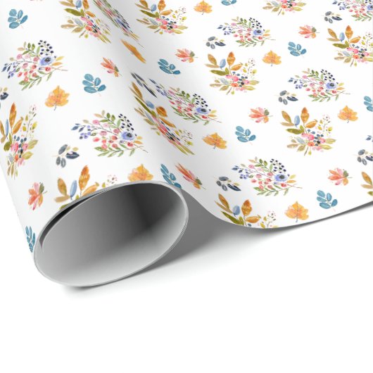 Rustische Herfst Autumn Leaves Cadeaupapier (Rol Hoek)