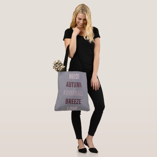 Rustische herfst-bride die in de liefdestheater sp tote bag (Op model)