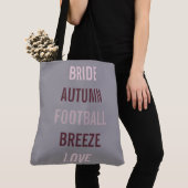 Rustische herfst-bride die in de liefdestheater sp tote bag (Dichtbij)