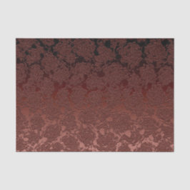 Rustische Herfst Brown Floral Pattern Tissuepapier