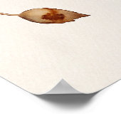 Rustische Herfst en herfst florale bruiloft welkom Poster (Hoek)