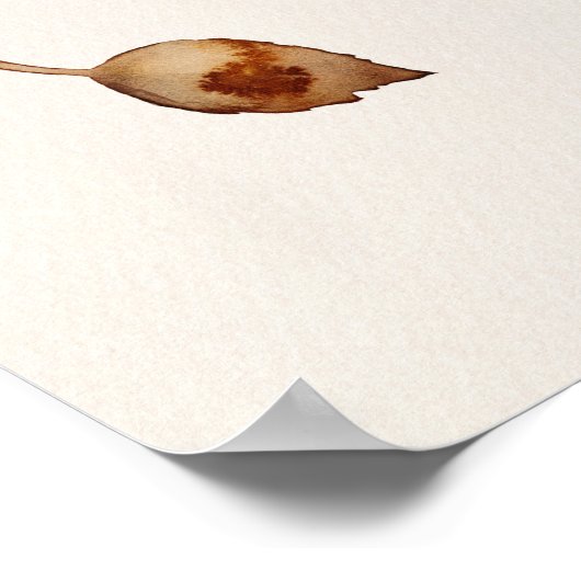 Rustische Herfst en herfst florale bruiloft welkom Poster (Hoek)