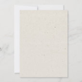 Rustische Herfst Floral herfst huwelijksuitnodigin Kaart (Achterkant)