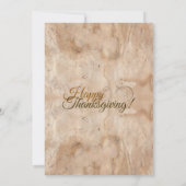 Rustische Herfst Floral Wreath Happy Thanksgiving Feestdagenkaart (Achterkant)