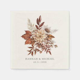 Rustische Herfst herfst Floral Foliage Wedding Servet