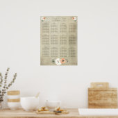 Rustische Herfst herfst pompoenen weddenschappen Poster (Keuken)