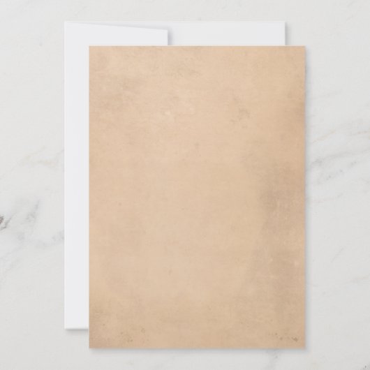 Rustische Herfst herfst White, Oranje pompoenen br Kaart (Achterkant)