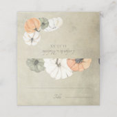 Rustische Herfst herfst White, Oranje pompoenen br Plaatskaartje (Buitenkant ongevouwen)