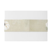 Rustische Herfst herfst White, Oranje pompoenen br Uitnodigingen Wikkel (Achterkant Voorbeeld)