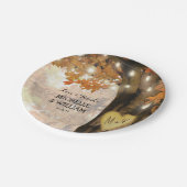 Rustische Herfst najaar Collectie van het Bronwwed Papieren Bordje (Gekanteld)