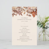 Rustische Herfst najaar Floral Foliage Wedding Pro (Staand voorkant)