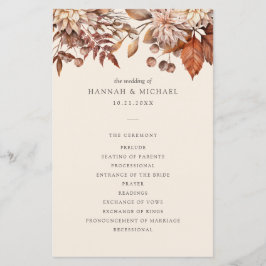 Rustische Herfst najaar Floral Foliage Wedding Pro