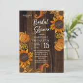 Rustische Herfst | Najaar Vrijgezellenfeest zonneb Kaart (Staand voorkant)