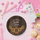 Rustische Herfst | Najaar Vrijgezellenfeest zonneb Papieren Bordje (Feest)