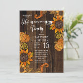 Rustische Herfst | Najaargang zonnebloemen Housewa Kaart (Staand voorkant)