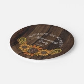 Rustische Herfst | Najaargang zonnebloemen Housewa Papieren Bordje (Gekanteld)