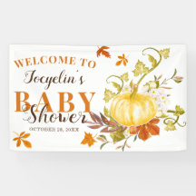 Rustische Herfst Pumpkin | BABY SHOWER WATERVERF