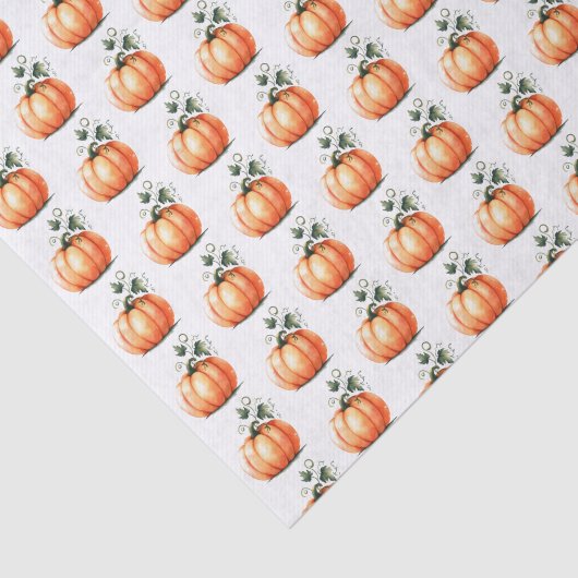 Rustische Herfst Pumpkin Tissuepapier (Detail)