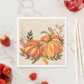 Rustische Herfst Pumpkins Servet (Insitu)