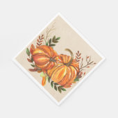 Rustische Herfst Pumpkins Servet (Hoek)