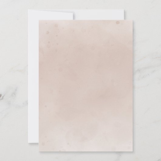 Rustische Herfst Terracotta Florals Wedding Kaart (Achterkant)