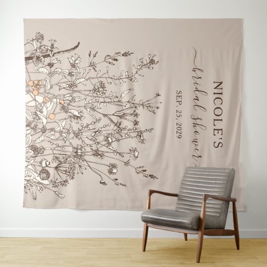 Rustische Herfst Vrijgezellenfeest Wandkleed (In Situ (horizontaal))