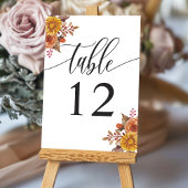 Rustische Herfst Waterverf Floral herfst bruilding Kaart