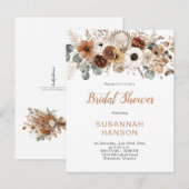 Rustische herfstbloemen | Bruidsfeest Briefkaart (Voorkant / Achterkant)